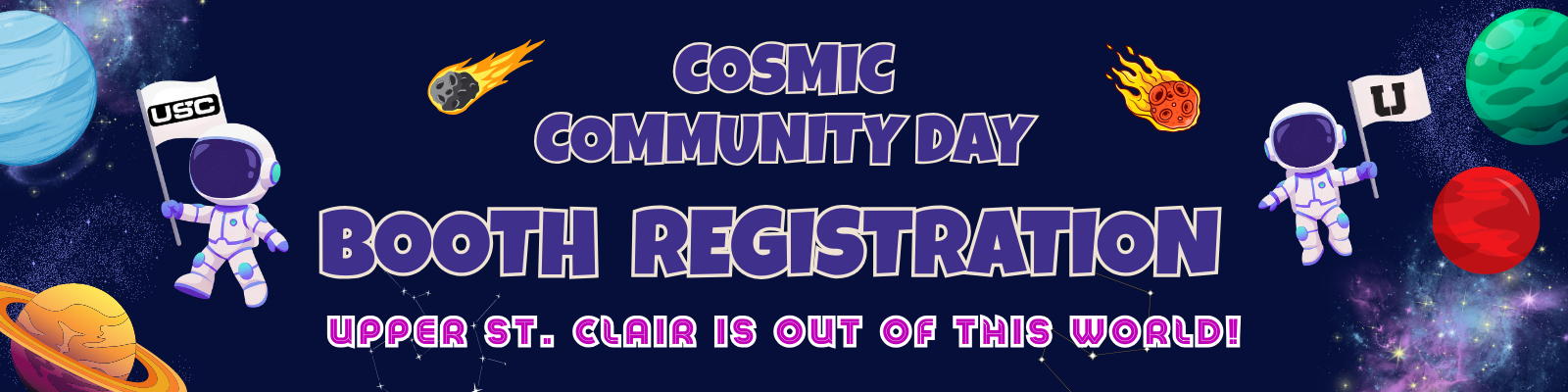 Cosmic booth form header